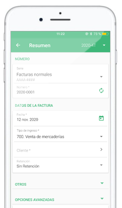 La app móvil para hacer facturas gratis para iPhone y Android
